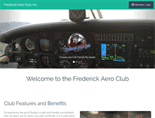 Tablet Screenshot of frederickaero.com